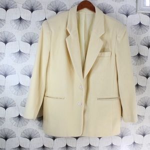 Vintage Caroll Reed Cream Women's Blazer